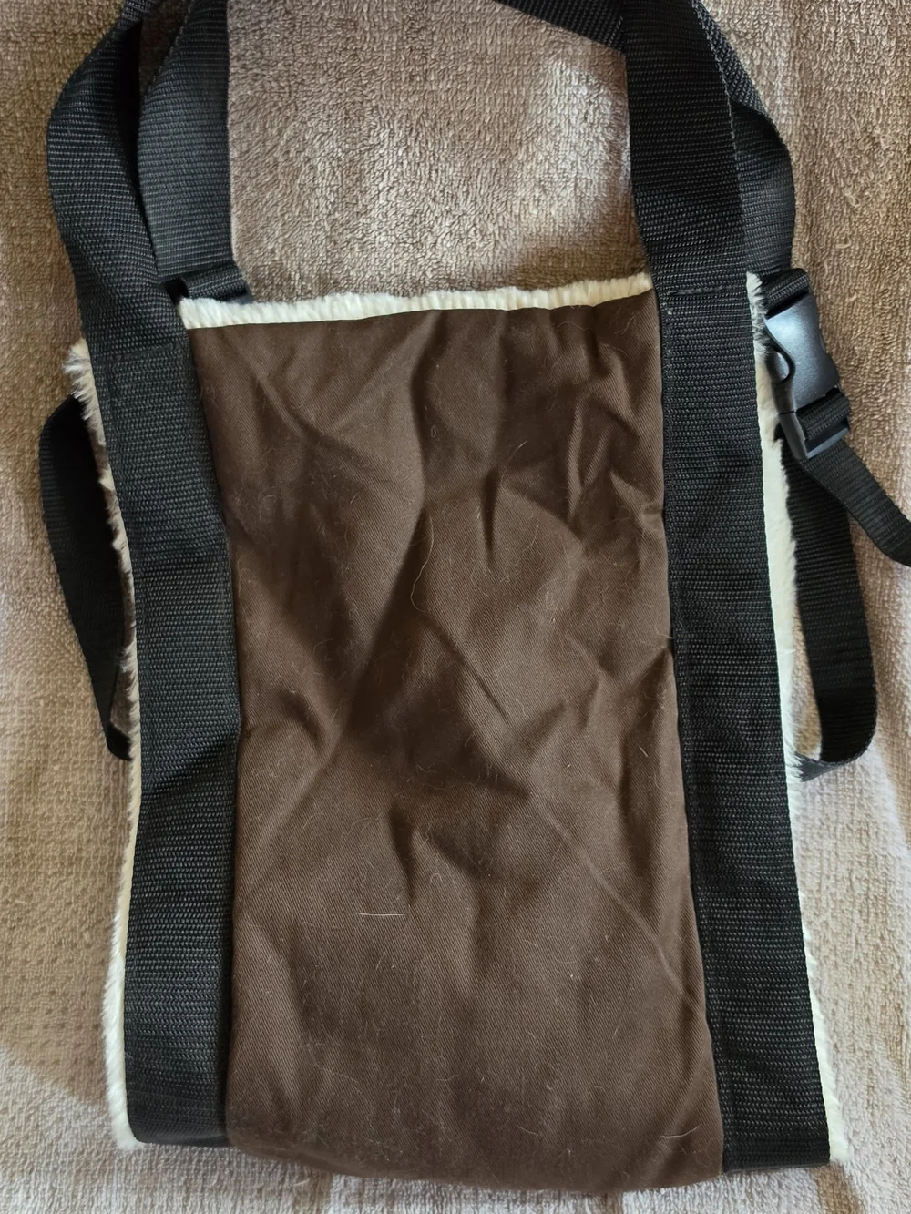 Drs Foster & Smith Dog Lift Harness Sling Large Brown Fleece Lined
